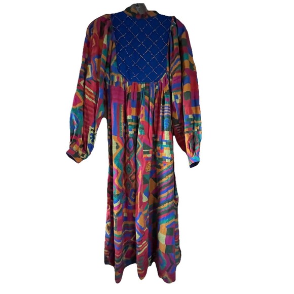 FARM Rio Summer Patches Embroidered Tunic Midi Dress  Size XS NWT - Picture 8 of 8